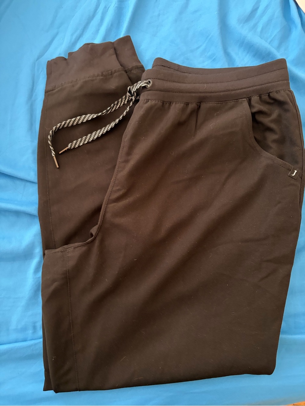 Jaanuu black Women's Drawstring jogger scrubs xl 2 pair